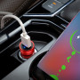 Car Charger 3A QC3.0 — Hoco Z32 — Metal Gray