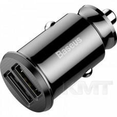 Baseus (CCALL-ML) Grain Car Charger (Dual USB 5V 3.1A ) — CCALL-ML01 Black