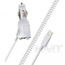 Apple Car Charger Set (Lightning) (1 A) — White