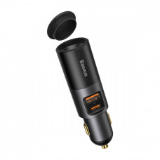 Baseus (CCBT-C0G) Share Together Fast Charge Car Charger with Cigarette Lighter Expansion Port U+C 120W Gray