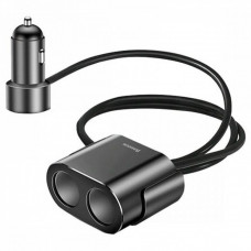 Baseus (CRDYQ-01) High Efficiency One to Two Cigarette Lighter Black