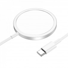 Magnetic Wireless Charger 15W — Hoco CW47 — silver