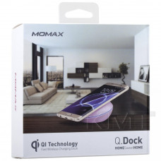 Momax (UD2B) Q.Dock Android Support Qi Wireless Charger Blue — White