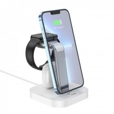 Wireless Charger 3 in 1 — Hoco CW43 — white