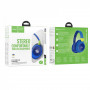 Навушники Bluetooth-Hoco W43 Adventure-Blue