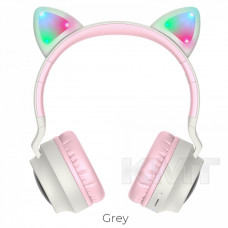 Наушники Bluetooth Hoco W27 Cat ear  — Gray