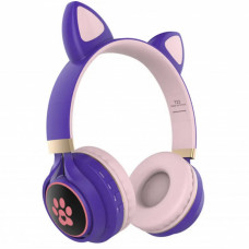Навушники Bluetooth Tucci T23 LED-Purple
