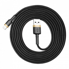 Baseus (CALKLF-CV1) cafule Cable USB For lightning 1.5A 2M Gold+Black — CALKLF-CV1 Gold+Black