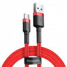 Baseus (CATKLF-A) cafule Cable USB For Type-C 3A 0.5m  — CATKLF-A09 Red + Red