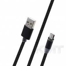 Magnetic 360 Micro USB Cable (1m) — Black
