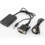 Переходник HDMI - VGA+AV copper Black