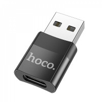 Adapter USB A To USB C — Hoco UA17  — Black