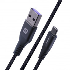 Momax DA18E Elite Link USB To Type C 5A Cable (2m) Space Gray