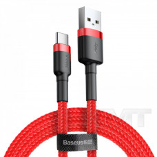 Baseus (CATKLF-B) cafule Cable USB For Type-C 3A 1m — CATKLF-B09 Red + Red