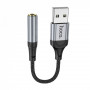 Adapter USB A To 3.5 — Hoco LS36  — Black