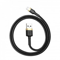 Baseus (CALKLF) cafule Cable USB For lightning 2.4A 1M — CALKLF-BV1 Gold+Black