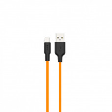 Кабель Hoco X21 Plus Silicone Type-C (1m) — Black & orange