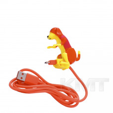 Micro USB Cable Dog (1m) — Orange