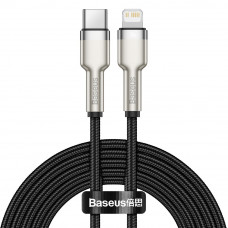 Cable  C to IP PD 20W Baseus (CATLJK-B) Cafule Series Metal 2m  — CATLJK-B01 Black