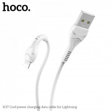 Кабель Hoco X37 Cool power Lightning — White