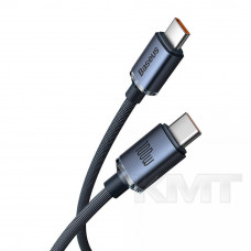 Baseus (CAJY000601) Crystal Shine Series Fast Charging Data Cable Type-C to Type-C 100W 1.2m — CAJY000601 Black
