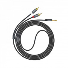 Cable Dual RCA To 3.5mm (1.55m) — Hoco UPA10 Lotus Metal Gray