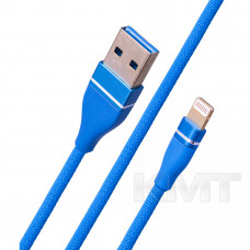 Cable usb to Lightning Nylong 09   — 1m — Blue & Pink