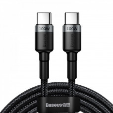 Baseus (CATKLF-ALG) Cafule PD2.0 100W flash charging Type-C to Type-C cable (20V 5A)2m — CATKLF-ALG1 Gray+Black