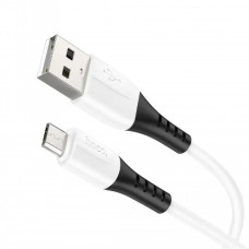 Кабель Hoco X82 silicone charging data cable Micro — White