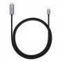 USB C to HDMI 4K Adapter Cable (1m) — Baseus (WKGQ010001) High Definition Series Graphene Black — WKGQ010001 Black