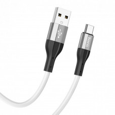 Кабель Hoco X72 Creator silicone charging data Cable Type-C-White