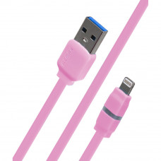 Remax (RC-29i) Breathe Lightning USB Cable (1m)  — Pink