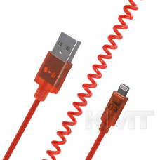 LED Spring Light (пружина) Lightning USB Cable (1m) — Black