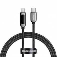 Cable  C to C Baseus (CATSK-B) Display Fast Charging Data Cable  100W 1m  — CATSK-B01 Black