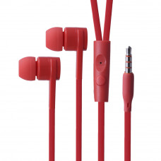 Навушники з мікрофоном 3.5 mm-Celebrat Sky-1-Red