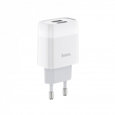 СЗУ « Hoco - C73A Glorious » — 2 USB — (EU) — White