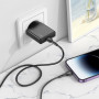 Home Charger | 20W | PD3.0 | C to Lightning Cable (1m) — Hoco N37 — Black