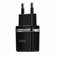 СЗУ « Hoco - C12 Smart » — 2 USB — 2.4A — (EU) Black