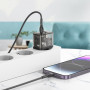 Home Charger | 20W | 2 PD | QC3.0 — Hoco N34 Dazzling — Transparent Black