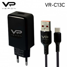 Home Charger Veron « VR-C13Q» set (Type C) 3.0A (18W) — Black