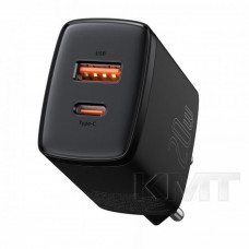 Baseus (CCXJ-B) Compact Quick Charger U C 20W EU  — CCXJ-B01 Black