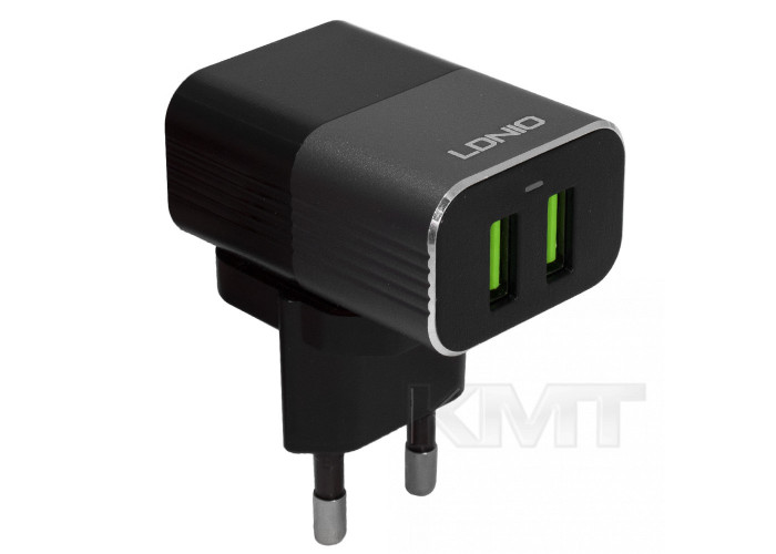 Ldnio A2206 Home Charger Set (Type C)(2 USB)(2.4 A)— Silver