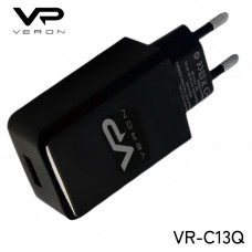 Home Charger Veron « VR-C13Q »  3.0A (18W) — Black