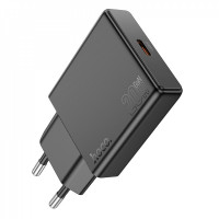 Home Charger | 20W | PD3.0 — Hoco N37 — Black