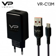 Home Charger Veron « VR-C13Q» set (Micro) 3.0A (18W) — Black
